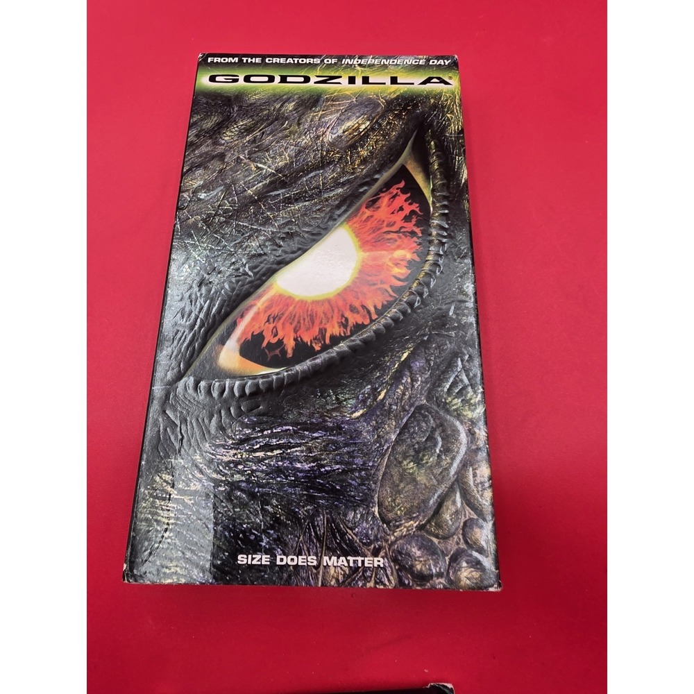 Godzilla VHS 1998 3-D Case Acceptable-G Condition